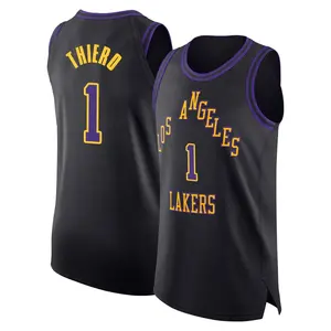 Los Angeles Lakers Authentic Black Adou Thiero 2023/24 City Edition Jersey - Youth