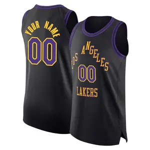Los Angeles Lakers Authentic Black Custom 2023/24 City Edition Jersey - Men's