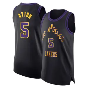 Los Angeles Lakers Authentic Black Deandre Ayton 2023/24 City Edition Jersey - Men's