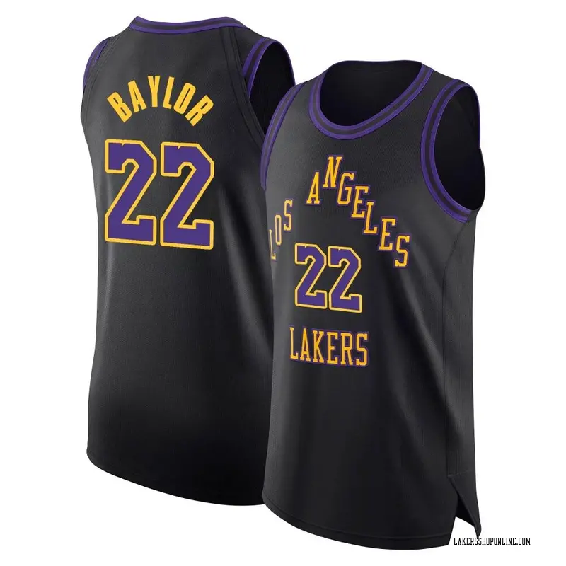 Los Angeles Lakers Authentic Black Elgin Baylor 2023/24 City Edition Jersey - Men's