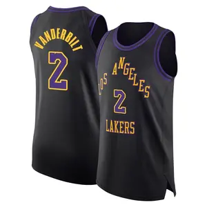 Los Angeles Lakers Authentic Black Jarred Vanderbilt 2023/24 City Edition Jersey - Men's