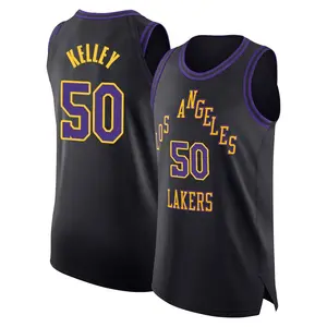 Los Angeles Lakers Authentic Black Kylor Kelley 2023/24 City Edition Jersey - Men's
