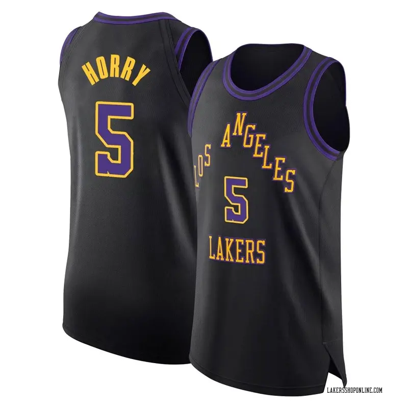 Los Angeles Lakers Authentic Black Robert Horry 2023/24 City Edition Jersey - Men's