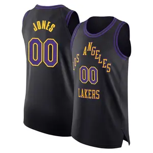Los Angeles Lakers Authentic Black Tevian Jones 2023/24 City Edition Jersey - Youth