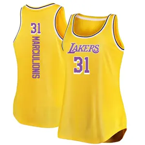 Los Angeles Lakers Authentic Gold Augustas Marciulionis 2020/21 Jersey - Icon Edition - Men's