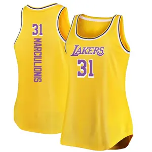 Los Angeles Lakers Authentic Gold Augustas Marciulionis 2020/21 Jersey - Icon Edition - Youth