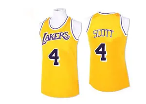 Los Angeles Lakers Authentic Gold Byron Scott Throwback Jersey - Men's