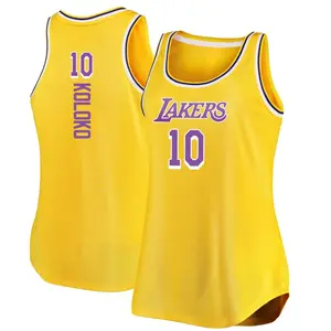 Los Angeles Lakers Authentic Gold Christian Koloko 2020/21 Jersey - Icon Edition - Youth
