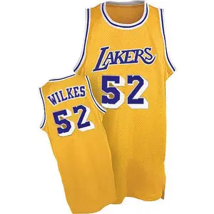 Los Angeles Lakers Authentic Gold Jamaal Wilkes Throwback Jersey - Men's