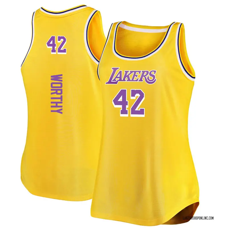 Los Angeles Lakers Authentic Gold James Worthy 2020/21 Jersey - Icon Edition - Youth