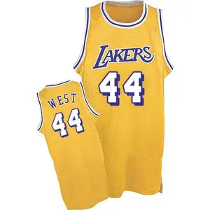 Los Angeles Lakers Authentic Gold Jerry West Throwback Jersey - Men's