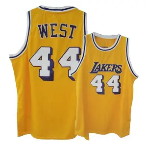 Los Angeles Lakers Authentic Gold Jerry West Throwback Jersey - Men's