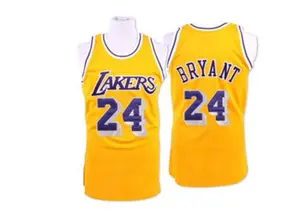 Los Angeles Lakers Authentic Gold Kobe Bryant Throwback Jersey - Men's