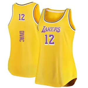 Los Angeles Lakers Authentic Gold Vlade Divac 2020/21 Jersey - Icon Edition - Youth