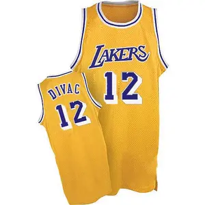 Los Angeles Lakers Authentic Gold Vlade Divac Throwback Jersey - Men's