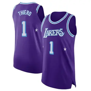 Los Angeles Lakers Authentic Purple Adou Thiero 2021/22 Jersey - City Edition - Men's