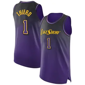 Los Angeles Lakers Authentic Purple Adou Thiero 2024/25 City Edition Jersey - Men's