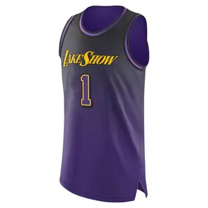 Los Angeles Lakers Authentic Purple Adou Thiero 2024/25 City Edition Jersey - Men's