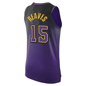 Los Angeles Lakers Authentic Purple Austin Reaves 2024/25 City Edition Jersey - Men's