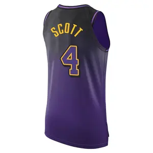 Los Angeles Lakers Authentic Purple Byron Scott 2024/25 City Edition Jersey - Men's