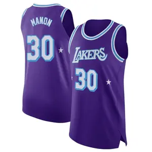Los Angeles Lakers Authentic Purple Chris Manon 2021/22 Jersey - City Edition - Youth