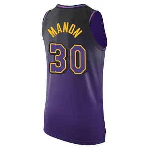 Los Angeles Lakers Authentic Purple Chris Manon 2024/25 City Edition Jersey - Men's