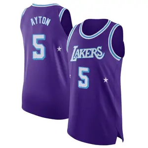 Los Angeles Lakers Authentic Purple Deandre Ayton 2021/22 Jersey - City Edition - Men's
