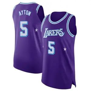 Los Angeles Lakers Authentic Purple Deandre Ayton 2021/22 Jersey - City Edition - Youth