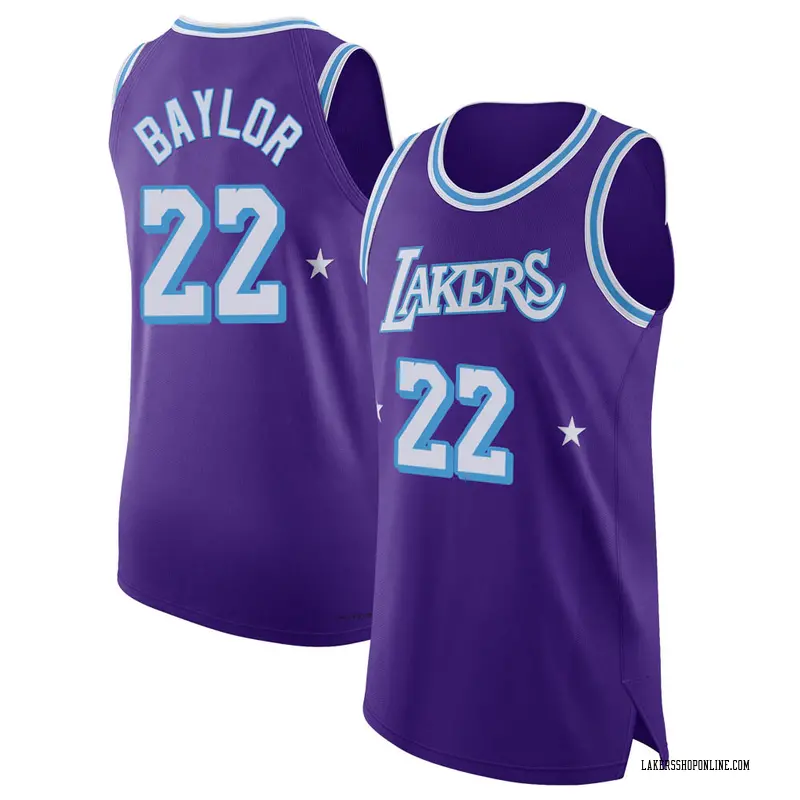 Los Angeles Lakers Authentic Purple Elgin Baylor 2021/22 Jersey - City Edition - Men's