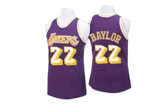 Los Angeles Lakers Authentic Purple Elgin Baylor Throwback Jersey - Men's