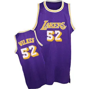 Los Angeles Lakers Authentic Purple Jamaal Wilkes Throwback Jersey - Men's