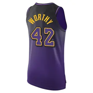 Los Angeles Lakers Authentic Purple James Worthy 2024/25 City Edition Jersey - Men's