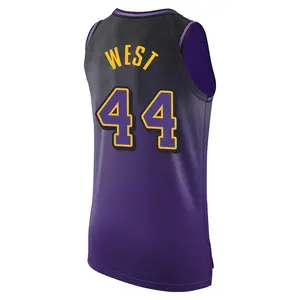 Los Angeles Lakers Authentic Purple Jerry West 2024/25 City Edition Jersey - Men's