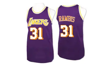 Los Angeles Lakers Authentic Purple Kurt Rambis Throwback Jersey - Men's