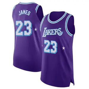 Los Angeles Lakers Authentic Purple LeBron James 2021/22 Jersey - City Edition - Youth
