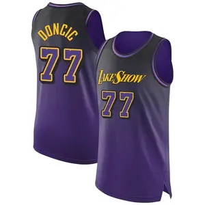 Los Angeles Lakers Authentic Purple Luka Doncic 2024/25 City Edition Jersey - Men's