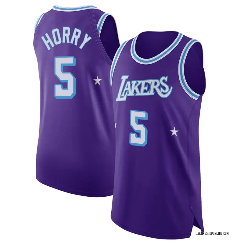 Los Angeles Lakers Authentic Purple Robert Horry 2021/22 Jersey - City Edition - Youth