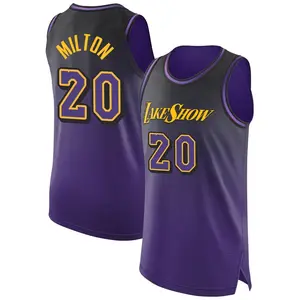 Los Angeles Lakers Authentic Purple Shake Milton 2024/25 City Edition Jersey - Men's
