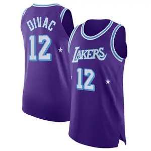 Los Angeles Lakers Authentic Purple Vlade Divac 2021/22 Jersey - City Edition - Men's