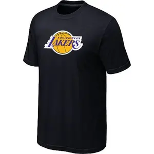 Los Angeles Lakers Black Big & Tall Primary Logo T-Shirt - - Men's