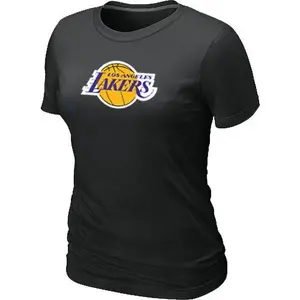 Los Angeles Lakers Black Big & Tall Primary Logo T-Shirt - - Women's