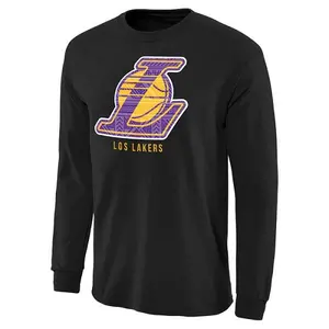 Los Angeles Lakers Black Noches Enebea Long Sleeve T-Shirt - - Men's