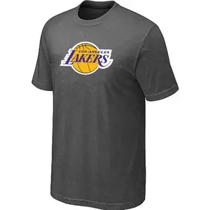 Los Angeles Lakers Dark Grey Big & Tall Primary Logo T-Shirt - - Men's