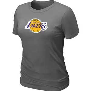 Los Angeles Lakers Dark Grey Big & Tall Primary Logo T-Shirt - - Women's