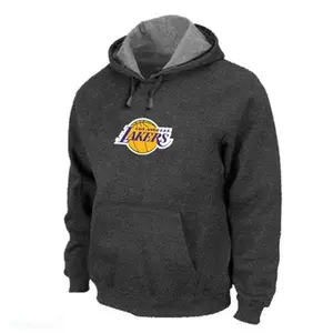 Los Angeles Lakers Dark Grey Pullover Hoodie - - Men's