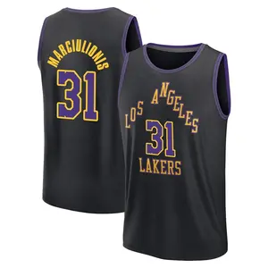 Los Angeles Lakers Fast Break Black Augustas Marciulionis 2023/24 City Edition Jersey - Men's