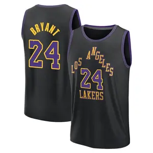 Los Angeles Lakers Fast Break Black Kobe Bryant 2023/24 City Edition Jersey - Youth