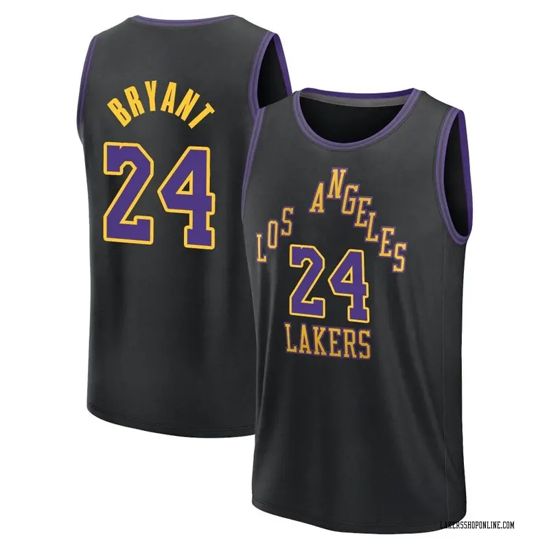 Los Angeles Lakers Fast Break Black Kobe Bryant 2023/24 City Edition Jersey - Youth