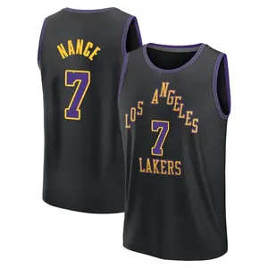 Los Angeles Lakers Fast Break Black Larry Nance 2023/24 City Edition Jersey - Men's