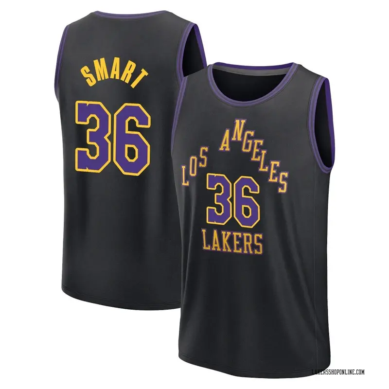 Los Angeles Lakers Fast Break Black Marcus Smart 2023/24 City Edition Jersey - Youth